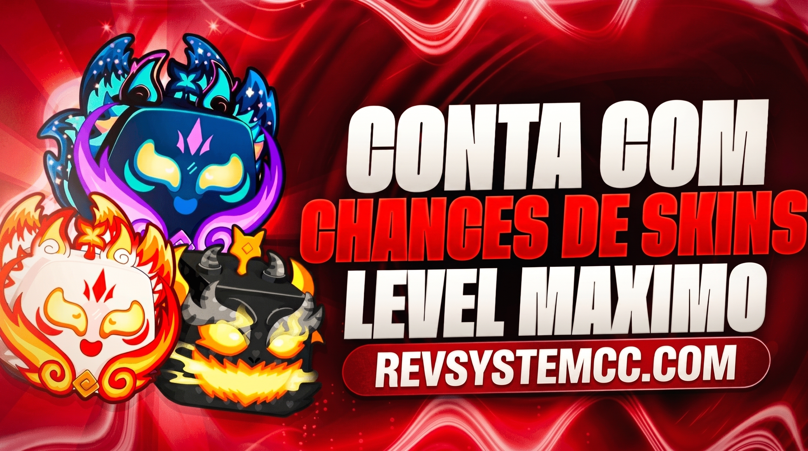 🍀 CONTA COM CHANCE DE SKINS RARAS