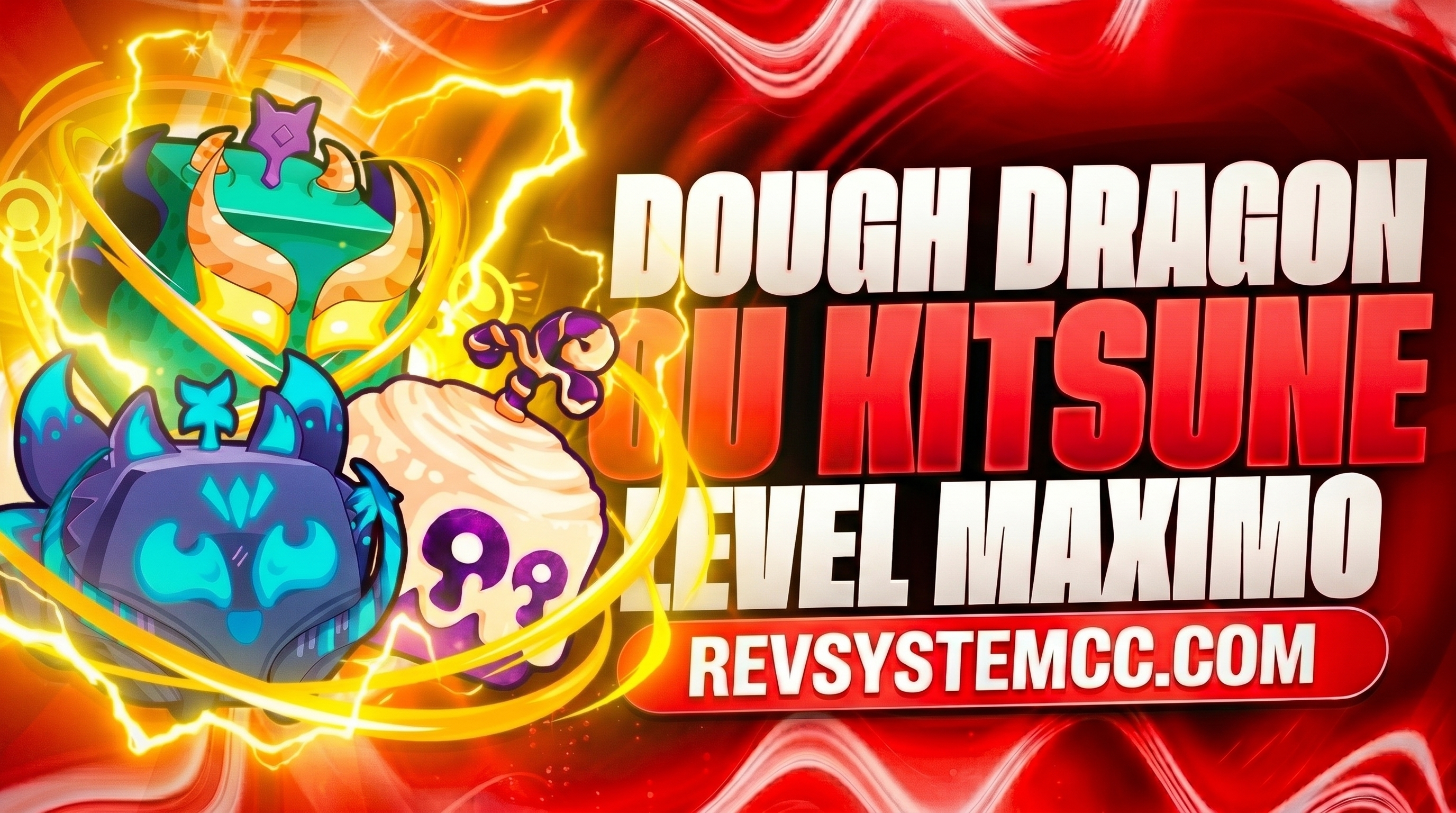 🍀Conta com Chance de Kitsune, Dough ou Dragon